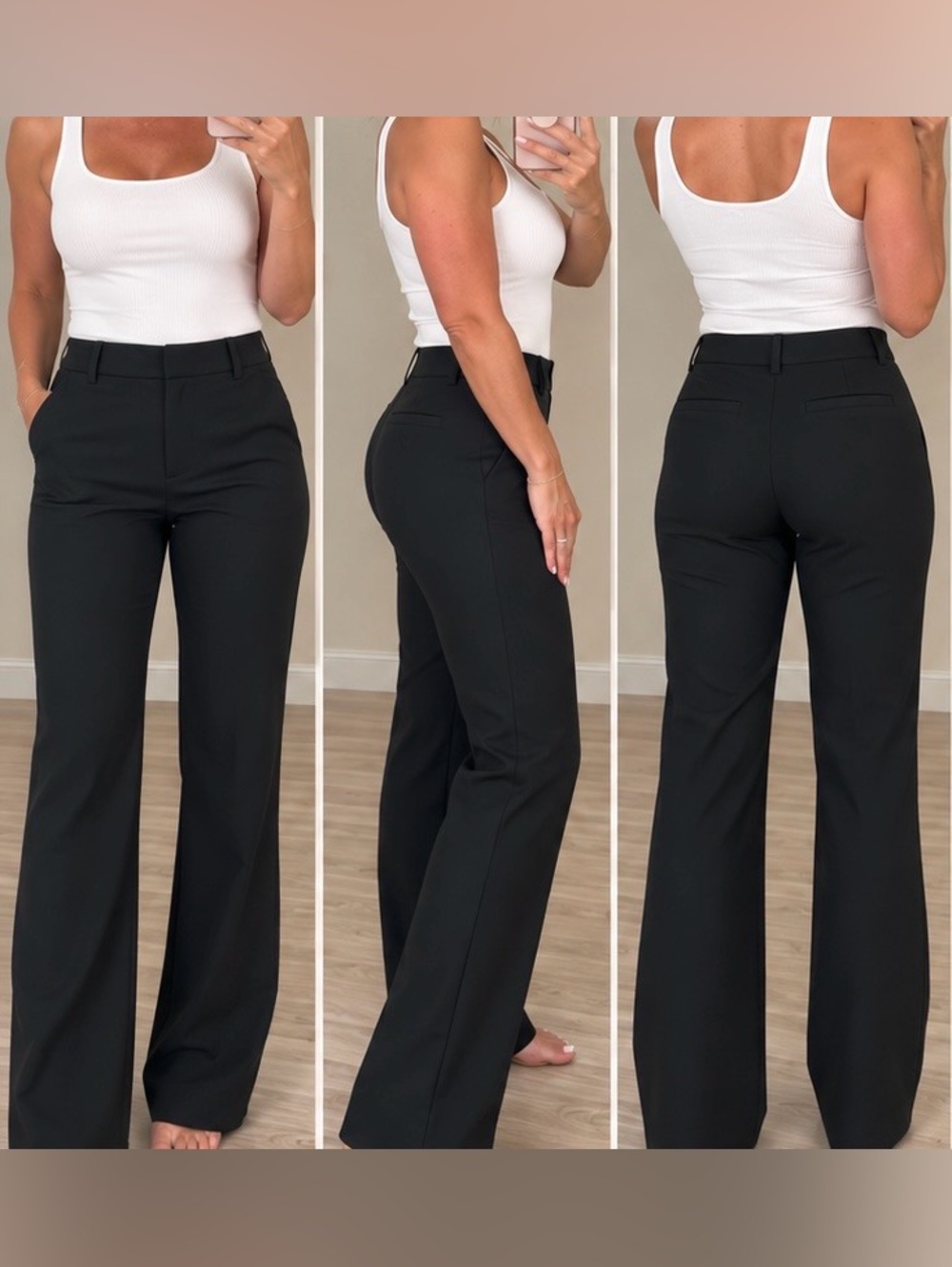 🖤 EXPRESS EDITOR Black Bootcut Dress Pants — Size 0R